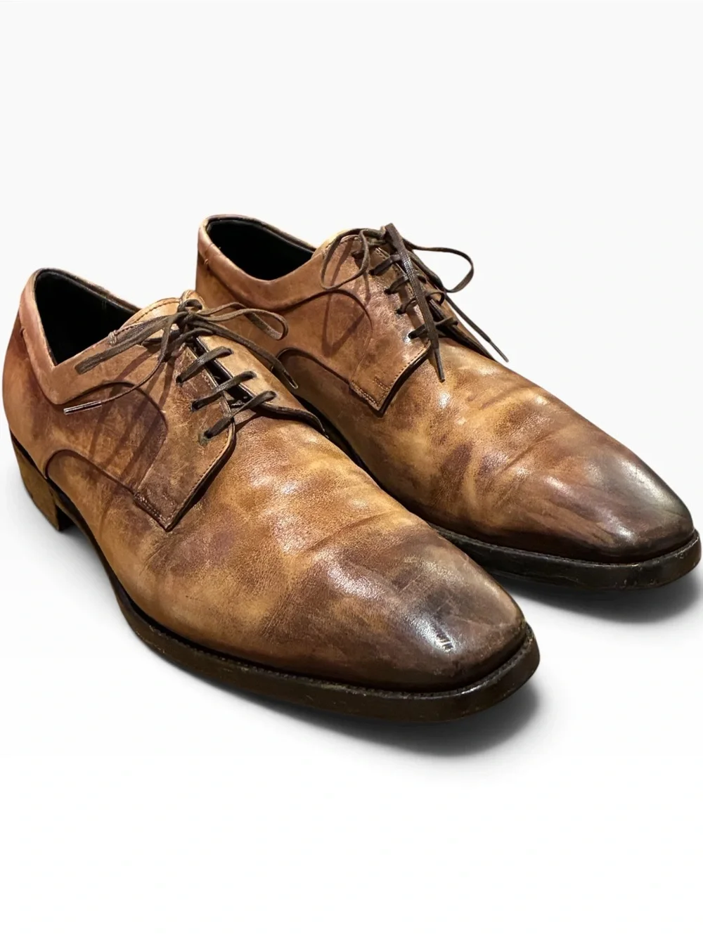 Ermenegildo Zegna XXX Couture Antique Leather Derby